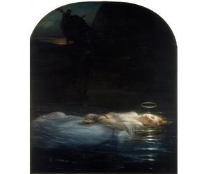 EfeMir Images Abstraites Tirages Toile D'art De Célèbres Tableaux le jeune martyr de Paul Delaroche Pour la Décoration de la Chambre à Coucher 60x90cm