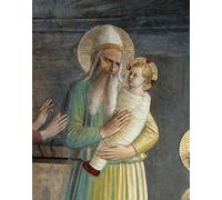 EfeMir Impression Photo Affiches et Estampes Célèbre la Présentation du Christ au Temple de Fra Angelico Pour la Décoration de Bureau 60x90cm
