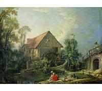 EfeMir Impression Photo Affiches et Estampes Célèbre Le Moulin de François Boucher pour la décoration de bureau 60x90cm