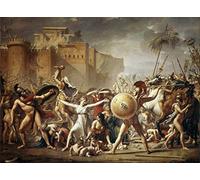 EfeMir Impression Photo Affiches et Estampes Célèbre L'Enlèvement des Sabines de Jacques Louis David pour la décoration de bureau 60x90cm