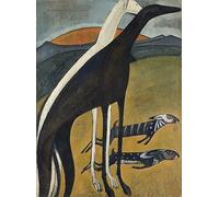 EfeMir Tableaux sur Toile Image Imprimén Célèbre Greyhounds Os Galgos par Amadeo De Souza Cardoso pour la décoration murale 60x90cm