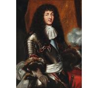 EfeMir Tableaux sur Toile Image Imprimén Célèbre Louis Xiv with Dark Full Bottomed Wig and Armour by Pierre Mignard pour la décoration murale 60x90cm