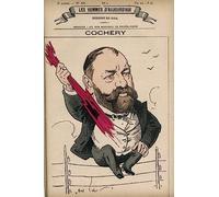 EfeMir Tableaux sur Toile Image Imprimén Célèbre Portrait d'Adolphe Cochery par André Gill pour la décoration murale 60x90cm