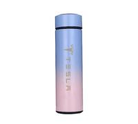 EFEMIR Tasse Thermos Intelligente pour Tesla modèle 3 modèle X modèle Y modèle S, Bouteille Thermos de Voiture LED Affichage numérique de la température Flacon Thermos en Acier Inoxydable,Normal-A