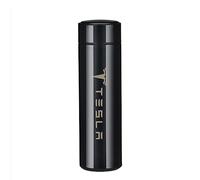 EFEMIR Tasse Thermos Intelligente pour Voiture Tesla, 500 ml, Acier Inoxydable, Affichage LED Étanche, Batterie de Super Capacité, Noir, THERMOS