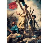 EfeMir Toile Avec Image HD Imprimer Posters De célèbres tableaux La Liberté guidant le peuple Juillet de Ferdinandeugène Delacroix pour la décoration du salon 60x90cm