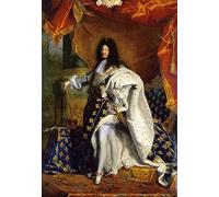 EfeMir Toile Avec Image HD Imprimer Posters De célèbres tableaux Louis XIV en costume royal par Hyacinthe Rigaud pour la décoration du salon 60x90cm