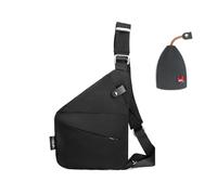 EFEMIR Wander Plus Sac De Voyage Antivol, Sac à Bandoulière Sécurisé Et élégant Pour Femmes Et Hommes, Sac à Bandoulière étanche, Sac à Bandoulière Mince (Black)