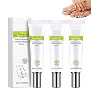 Efero Lot de 3 gels réparateurs pour ongles abîmés Blanc