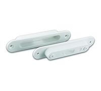 EFF-EFF 10271-6-10 Effeff 10360-6 Support de montage pour bac de montage pour contact d'entrée Reed Plastique blanc Argent 94 x 18 x 12,5 mm