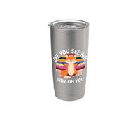 Eff You See Kay Pourquoi Oh You Fox Gobelet isotherme en acier inoxydable double paroi