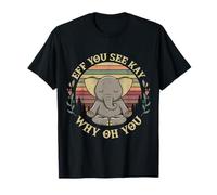 Eff You See Kay Why Oh You Éléphant Yoga Pose Méditation T-Shirt