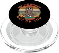 Eff You See Kay Why Oh You Vintage Sloth Yoga PopSockets PopGrip pour MagSafe