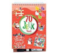 Efface et rejoue - 70 jeux Noël - Raphaella Cosco - Piccolia - cartonné - Livre-jeu