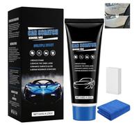 Efface Rayure Voiture 120g avec Éponge et Chiffon, Efface Rayure Car Scratch Remover, Anti Rayure Voiture Carrosserie, Cire Polish pour Réduire les Micro-Rayures et Raviver la Brillance