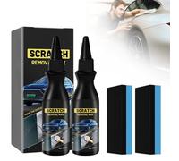 Efface Rayure Voiture 2026 - Crème de Réparation Anti-Rayures pour Carrosserie, Élimination Rapide des Rayures Profondes et Dégâts de Peinture, Protection Longue Durée avec Éponge (2PCS)