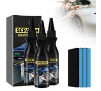 Efface Rayure Voiture 2026 - Crème de Réparation Anti-Rayures pour Carrosserie, Élimination Rapide des Rayures Profondes et Dégâts de Peinture, Protection Longue Durée avec Éponge (3PCS)