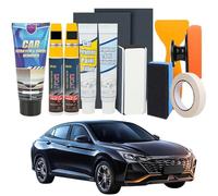 Efface Rayure Voiture, Rayure Voiture Carrosserie Retouche Peinture Voiture Pour éliminer Efface Dommages à la Peinture et Rayures de Branches (Noir pur + Noir perle)