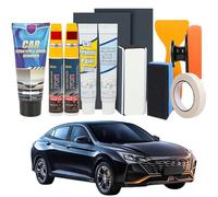 Efface Rayure Voiture, Rayure Voiture Carrosserie Retouche Peinture Voiture Pour éliminer Efface Dommages à la Peinture et Rayures de Branches (Rouge pur + Rouge perle)