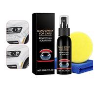 Efface-Rayures Auto | Rénovateur Nano Polissage Detailing - 30 ml spray nettoyant pour rayures auto | Pour Camion SUV Camping-Car Automobile Berline Pare-Brise Vitre Garniture Phare Porte Jante