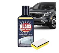 Efface-rayures pour Vitre Auto - 120 ml Nettoyant Anti-Taches | Liquide de Réparation de Rayures pour Vitres avec Éponge | Pour une Clarté et un Détailing du Film d'Huile sur Rétroviseur