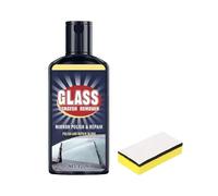 Efface-Rayures Sur Les Vitres Voiture | Nettoyant Film d'Huile 120 ml,Liquide de Réparation de Rayures pour Vitres avec Éponge | Pour une Clarté et un Détailing du Film d'Huile sur Rétroviseur