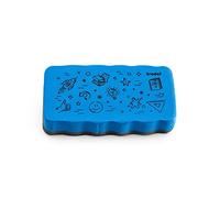 Effaceur magnétique Trodat pour tableau blanc - de couleur bleu - Taille : 10,5 x 5,5 x 1,8 cm - idéal pour enlever toutes les marques de feutres sur tableau blanc
