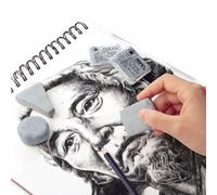 Effaceur Souple En Caoutchouc Plastique,2 Pièces,Gomme Malaxé Pour Balayage,Croquis,Dessin,Peinture Artistique,Papeterie En Plasticine