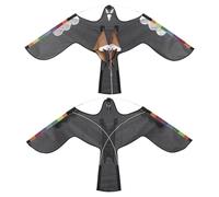 Effaroucheur d'oiseaux, 120 x 66 cm Volant Effaroucheur d'oiseaux pour utiles, Dragon d'oiseaux pour Ferme Flying Bird Hawk Flying Kite Repeller