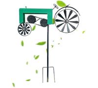 Effaroucheur d'oiseaux réfléchissant - Spinner à vent | Spinners de cour sous-marins, moulinet de tracteur pour pelouse, moulinets à vent en métal résistant aux intempéries pour jardin, cour, arrière-