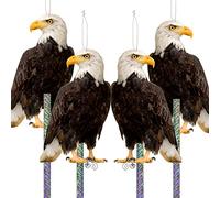 Effaroucheur Oiseaux, Anti Pigeon Extérieur Repulsif Pigeon, Effaroucheur Pigeons Balcon, Corbeau Anti-Pigeon, Hibou Anti Pigeons, Epouvantail Balcon Jardin 4 Pièces Carton