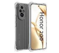 Effcotuo Coque Compatible avec Honor 200 Etui Antichoc Cover Case Housse de Protection en Silicone Soft TPU Souple, Mince et Limpide, Transparent