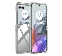 Effcotuo Coque Compatible avec Motorola Moto Razr 50 Etui Antichoc Cover Case Housse de Protection en Silicone PC Souple, Mince et Limpide, Transparent