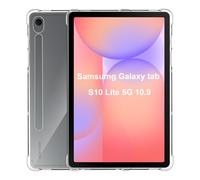 Effcotuo Coque Compatible avec Samsung Galaxy Tab S10 Lite 5G 10.9" Etui Antichoc Cover Case Housse de Protection en Silicone Soft TPU Souple, Mince et Limpide