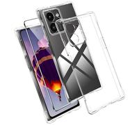Effcotuo Coque pour HMD Skyline 5G avec 2 Verre Trempé Protection écran Deux, Transparent Soft Etui Silicone TPU Cover Housse Absorption de Choc et Anti-Scratch Housse étui