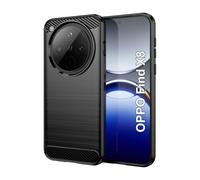 Effcotuo Coque pour Oppo Find X8 Cover, Etui Souple Flexible en Premium TPU Case, Antichoc, Anti-dérapante pour Oppo Find X8-Noir