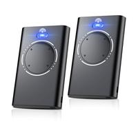 Effdrdfs Lot de 2 Telecommande Portail, Telecommande Porte de Garage, Telecommande 868MHz, Compatible avec XT2 868 SLH LR, XT4 868 SLH LR, 4 Canaux Noir