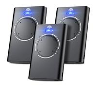 Effdrdfs Lot de 3 Telecommande Portail, Telecommande Porte de Garage, Telecommande 868MHz, Compatible avec XT2 868 SLH LR, XT4 868 SLH LR, 4 Canaux Noir