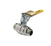 EFFEBI Robinet d'arrêt gaz à boisseau sphérique MM cadenassable 15X21 CAL 12 - Réseau gaz