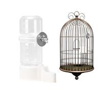 Effecseur pour les oiseaux, distributeur d'eau des oiseaux Waterer | Automatique Cage de perruche alimentaire et aquarelle, accessoires de distributeur d'oiseaux d'oisea