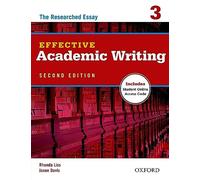 Effective Academic Writing: Level 3: the Researched Essay