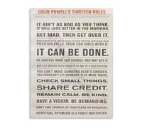 Effective Leadership Rules Canvas Poster Motivational Wall-Art for Office Management Inspirational Decor(Framed,12x18inch(30x45cm))