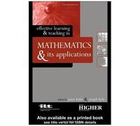 Effective Learning And Teaching In Mathematics And Its Applications