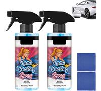 Effective Polish Spray for Car with Towel, Car Nano Coating Spray, Nano Polish Coating Agent for Cars, 3 in 1 Effective Auto Paint Ceramic Polishing Care Kit (2pcs)