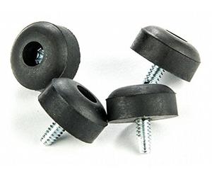 Effects Pedal Power Supplies Dunlop Cry Baby Lot de 4 patins pour pieds avec clous de remplacement