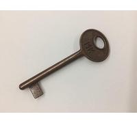 effedielle® Clé PASSPARTOUT pour serrures de marque AGB brevetées pour usage intérieur, finition bronze, ouvre toutes les serrures série CENTRO et série brevet ancien type AGB