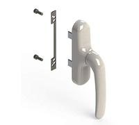 effedielle Poignée pour fenêtre d'intérieur fixe en aluminium Cremonese Giesse Prima Ambidestra couleur blanc RAL 9010. Ouverture bidirectionnelle pour Anta-Cremonese ambidextre