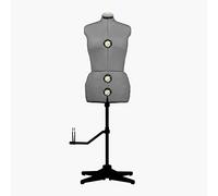 EFFEKTIV - Mannequin Couture Femme pour Exposition de Couturières, Mannequin Couture Femme Reglable en Hauteur, Design Ergonomique avec Fixateurs, 13 éléments, Taille L-XXL (44-52 Euro), Grise