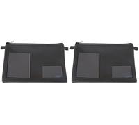 effektivo 11057 Porte-documents en similicuir avec compartiment pour cartes et compartiment pour carte grise Noir 30 x 20 cm (Lot de 2)