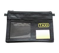 effektivo Taxi Pochette pour Documents et Documents de véhicule avec Divers Compartiments et Logo Taxi, Noir, Noir, 30 x 1 x 20 cm, Classique